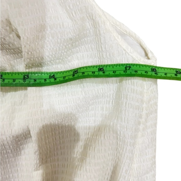 Stockholm atelier & Other Stories off white texture. sheer flowy sundress medium - Picture 9 of 13